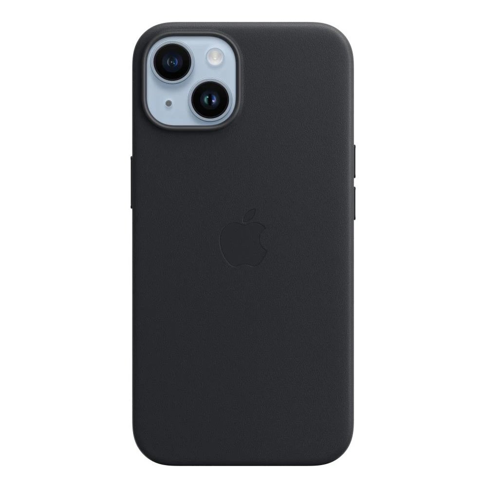 Levně MPP93ZM/A Apple Kožený Kryt vč. MagSafe pro iPhone 14 Plus Midnight