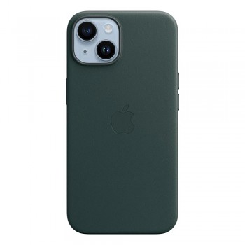 MPP53ZM/A Apple Kožený Kryt vč. MagSafe pro iPhone 14 Forest Green