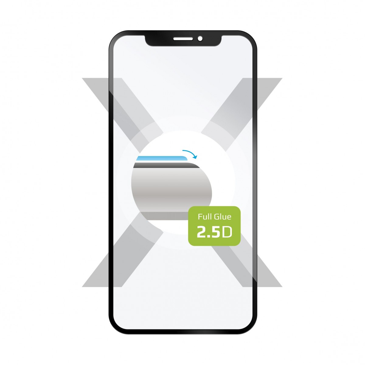 Levně Ochranné tvrzené sklo FIXED Full-Cover pro Motorola Moto G23, lepení přes celý displej, černé