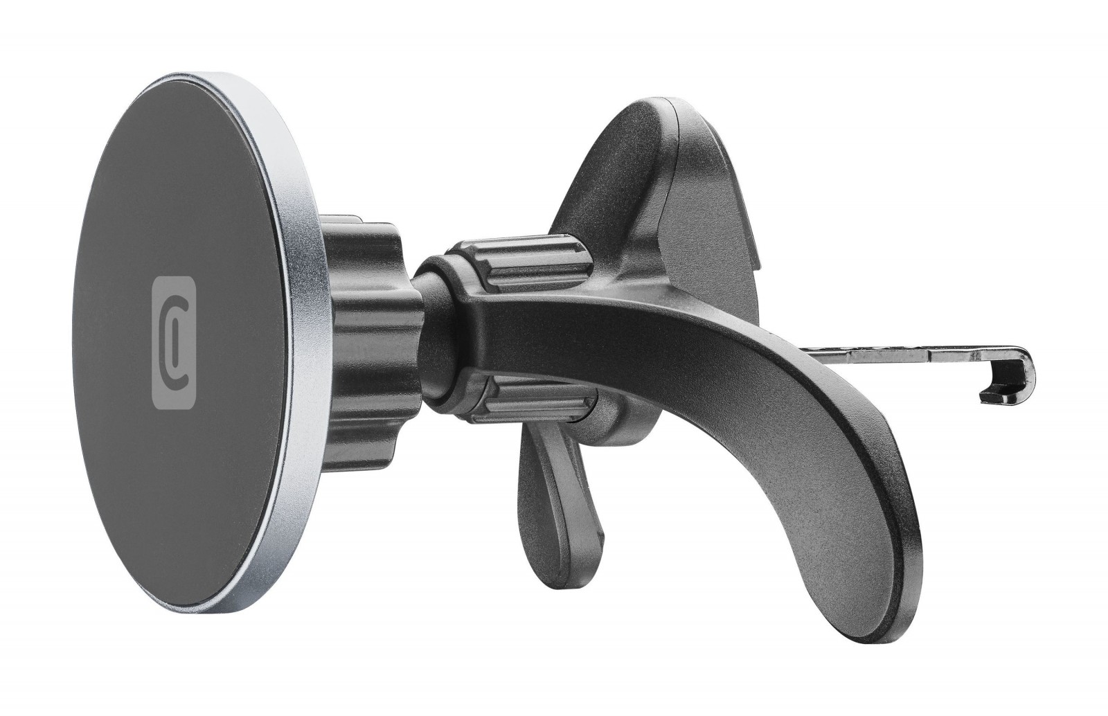 Levně Magnetický držák Cellularline Touch Mag Air Vents s uchycením do mřížky ventilace a podporou MagSafe, černý