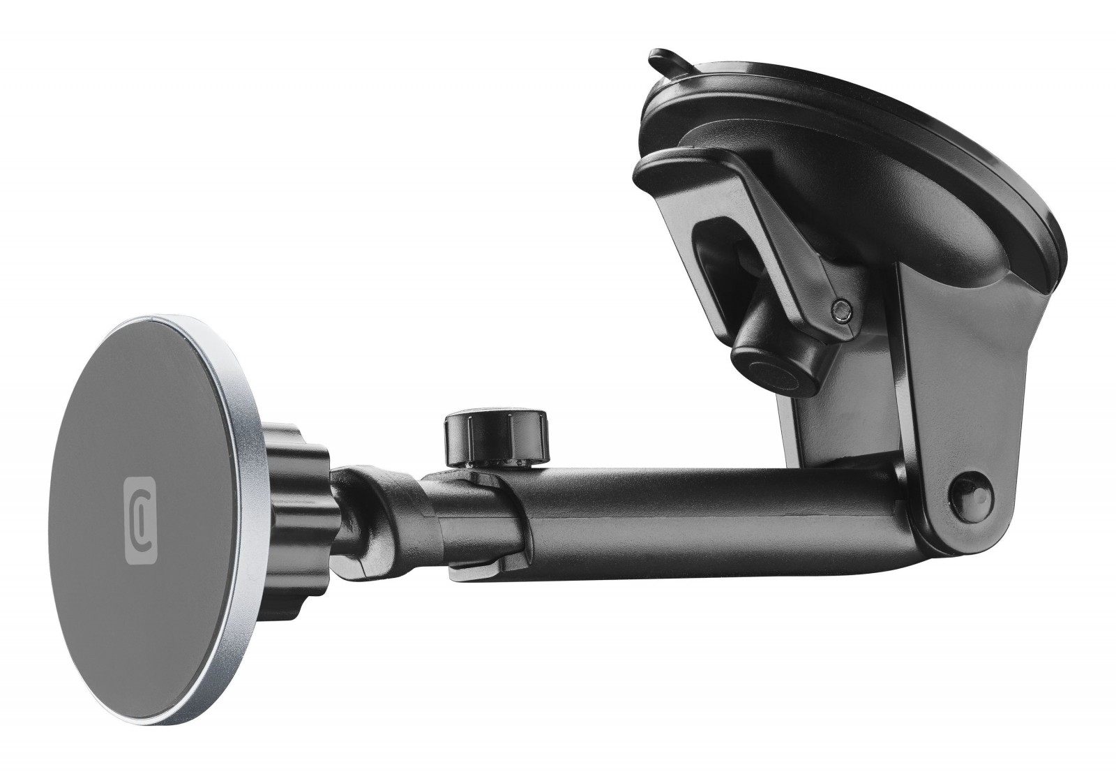 Levně Magnetický držák Cellularline Touch Mag Suction Cup s přísavkou na sklo a podporou MagSafe, černý
