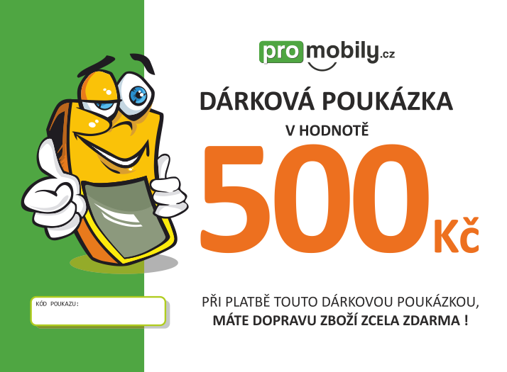 Dárková poukázka ProMobily.cz na 500 Kč