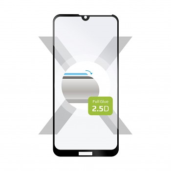 Ochranné tvrzené sklo FIXED Full-Cover pro Huawei Y6 (2019)/Y6s/Honor 8A, lepení přes celý displej, černé