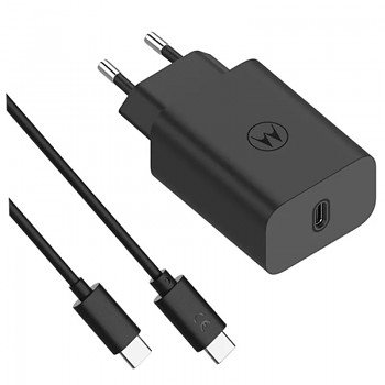 Cestovní rychlonabíječka Motorola TurboPower USB-C 30W vč. USB-C Kabelu černá