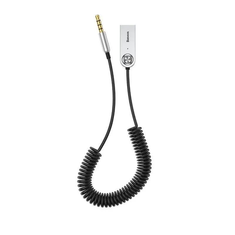 Levně Adaptér Baseus CABA01-01 Bluetooth 5.0 do 3.5mm Jack Black