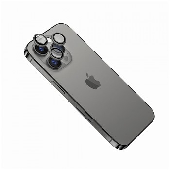 Ochranná skla čoček fotoaparátů FIXED Camera Glass pro Apple iPhone 11/12/12 Mini, space gray