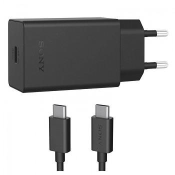 Cestovní nabíječka Sony XQZ-UC1 USB-C 30W + kabel USB-C černá