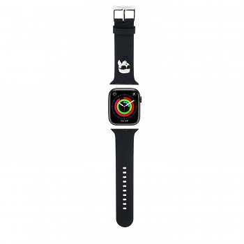 Řemínek Karl Lagerfeld Karl Head NFT na Apple Watch 38 - 40 černý