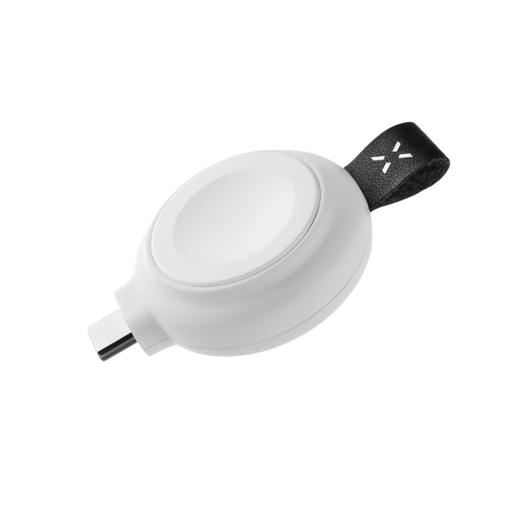 Levně Magnetický nabíjecí adaptér FIXED Orb pro Apple Watch s podporou rychlonabíjení, MFI certifikace, bílý