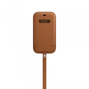 Pouzdro MHYC3ZM/A Apple Leather Sleeve vč. MagSafe na iPhone 12 - 12 Pro Saddle Brown