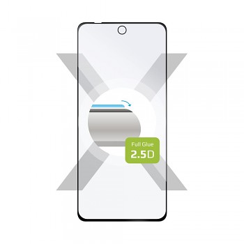 Ochranné tvrzené sklo FIXED Full-Cover pro Motorola Moto G52, lepení přes celý displej, černé