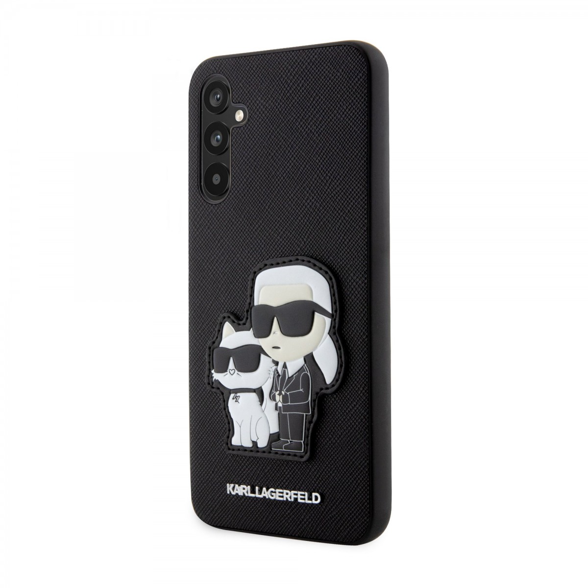 KARL LAGERFELD KLWBSAKCPMG Saffiano Karl & Choupette - Bolsa de transporte (1 unidad), color plateado, plata