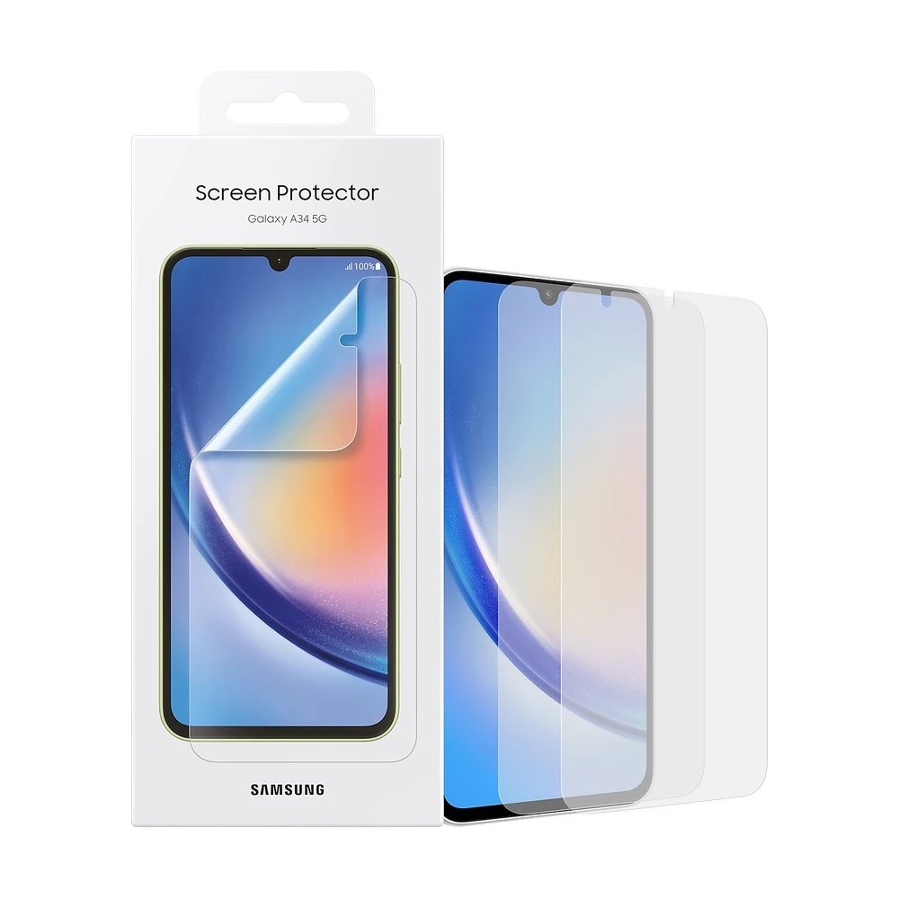 Levně EF-UA346CTE Samsung Original Plastic Screen Protector pro A34 5G