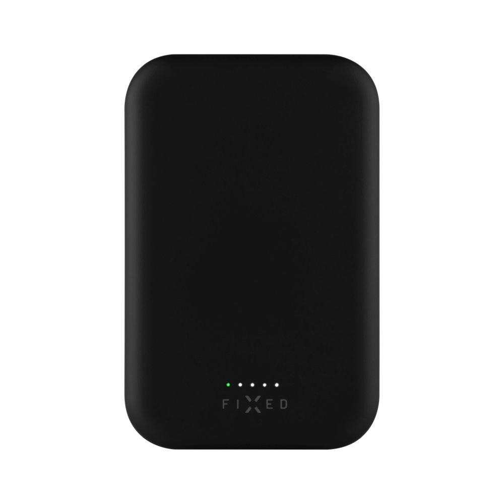 Levně Powerbanka FIXED MagZen s bezdrátovým nabíjením a podporou Magsafe, 10 000 mAh, černá