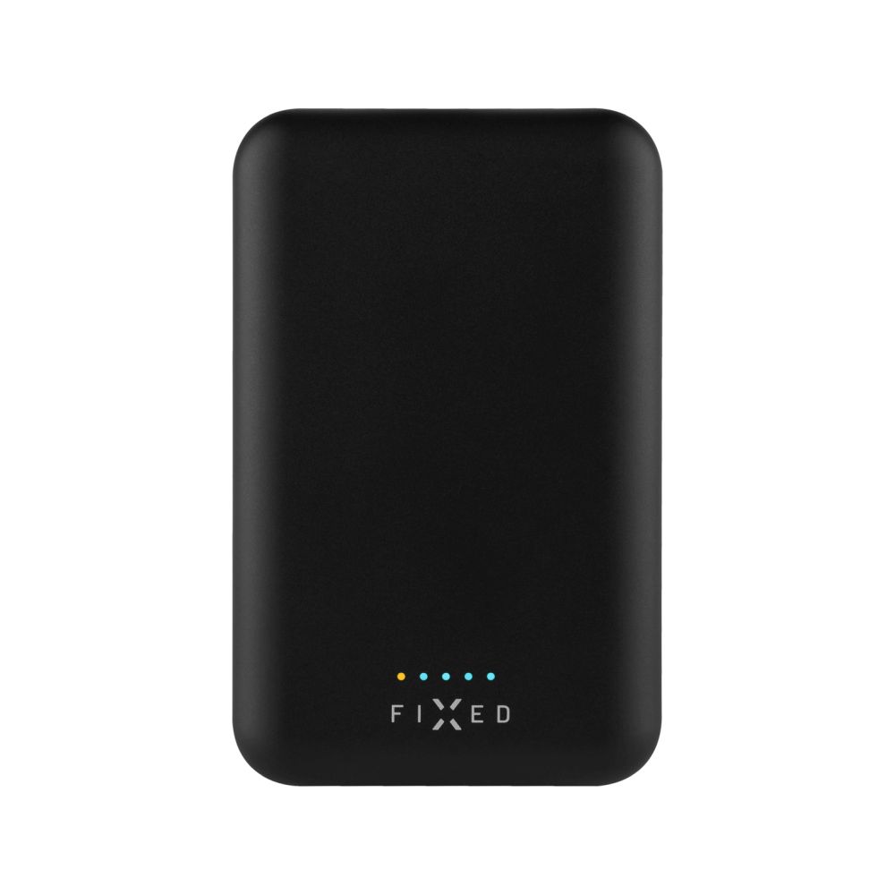 Levně Powerbanka FIXED MagZen s bezdrátovým nabíjením a podporou Magsafe, 6 000 mAh, černá
