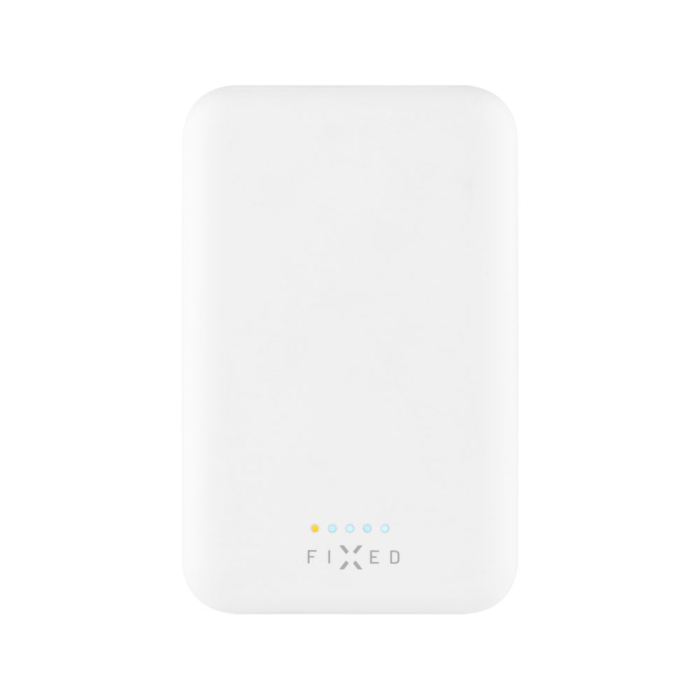 Levně Powerbanka FIXED MagZen s bezdrátovým nabíjením a podporou Magsafe, 6 000 mAh, bílá