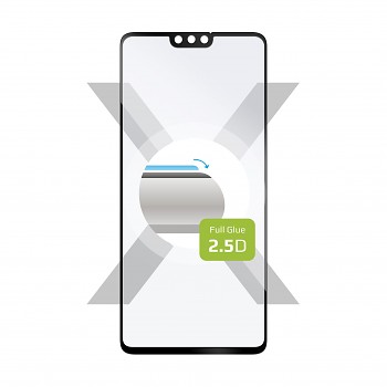 Ochranné tvrzené sklo FIXED Full-Cover pro Honor 9X Lite, lepení přes celý displej, černé