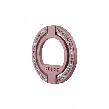 Prsten na mobil Guess MagSafe růžový