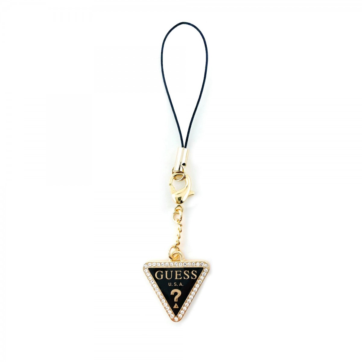 Levně Přívěsek Guess Strass Triangle Metal Logo