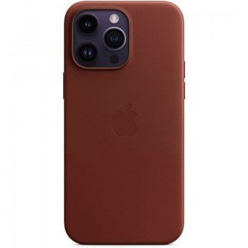 Zadní kožený kryt MPPQ3ZM/A Apple vč. MagSafe pro iPhone 14 Pro Max Umber