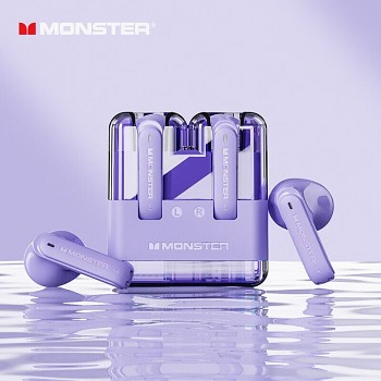 Bezdrátová sluchátka Monster XKT12 TWS fialová