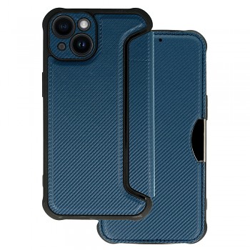 Pouzdro Razor Carbon Book pro Iphone 14 navy