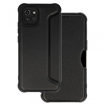 Pouzdro Razor Carbon Book pro Samsung Galaxy A03 černé