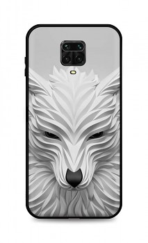 Zadní pevný kryt LUXURY na Xiaomi Redmi Note 9 Pro Bílý vlk