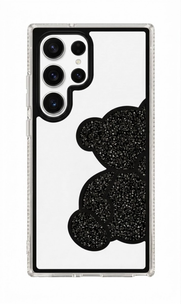 Zadní kryt Teddy Bear pro Samsung Galaxy S25 Ultra černý