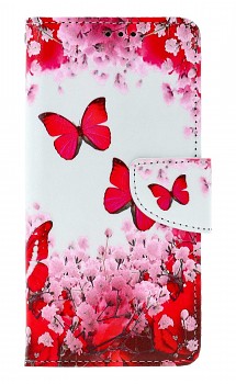 Knížkové pouzdro na Xiaomi Redmi Note 13 Růžoví motýlci