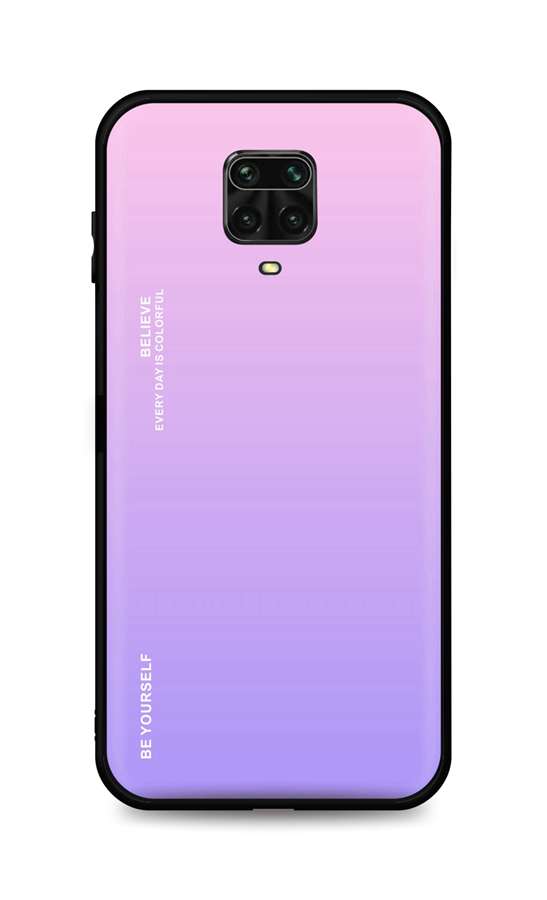 Zadní pevný kryt LUXURY na Xiaomi Redmi Note 9 Pro duhový růžový