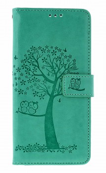 Knížkové pouzdro na Xiaomi Redmi Note 14 Zelený strom sovičky