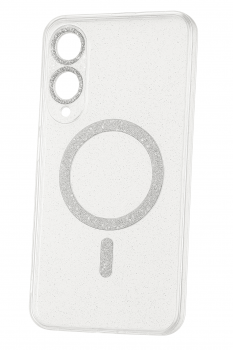 Zadní kryt Glitter Magsafe pro Samsung Galaxy S25 Edge transparent