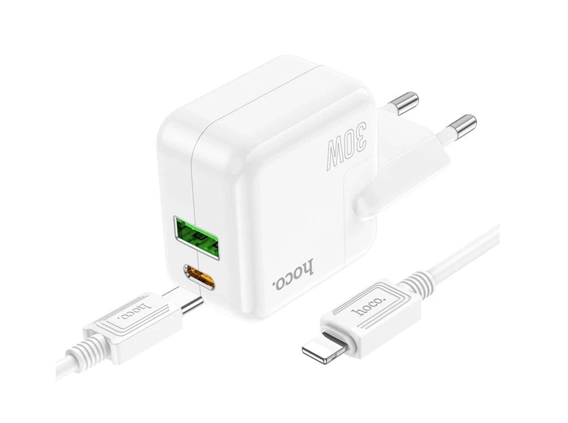 Rychlonabíječka HOCO C111A pro iPhone 30W bílá