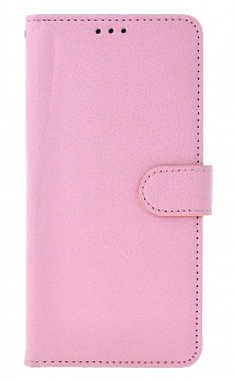 Knížkové pouzdro na Xiaomi Redmi Note 13 růžové s přezkou