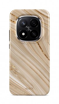 Luxusní kryt AURIX na Xiaomi Redmi Note 14 Pro+ 5G Golden Sands