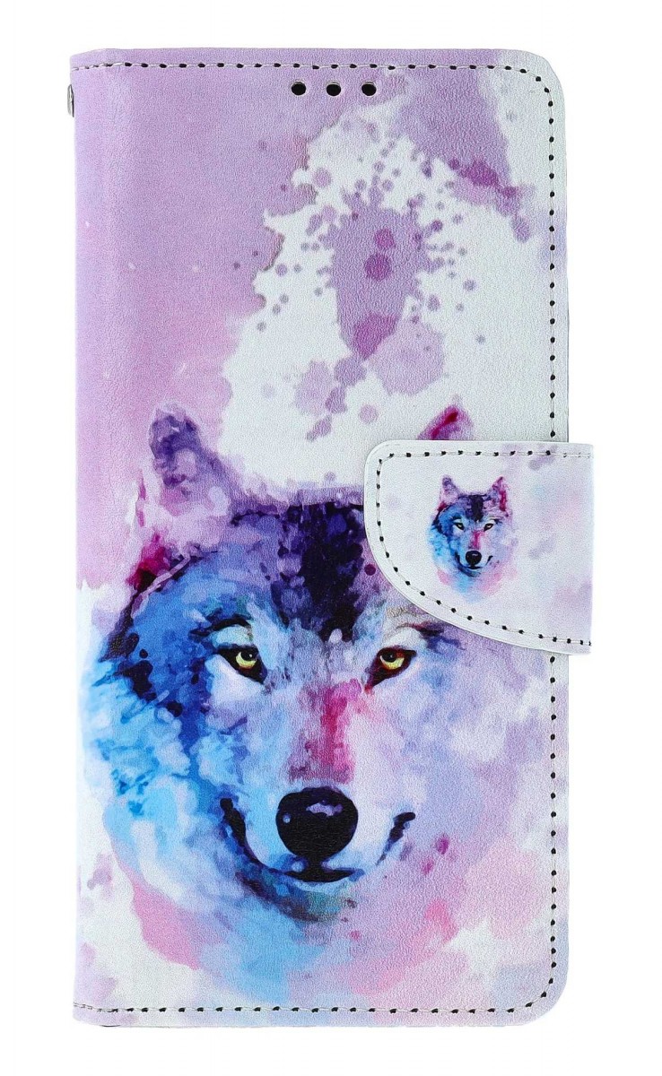 Levně Pouzdro TopQ Xiaomi Redmi Note 13 Pro knížkové Polární vlk 130188 (obal neboli kryt na mobil Xiaomi Redmi Note 13 Pro)