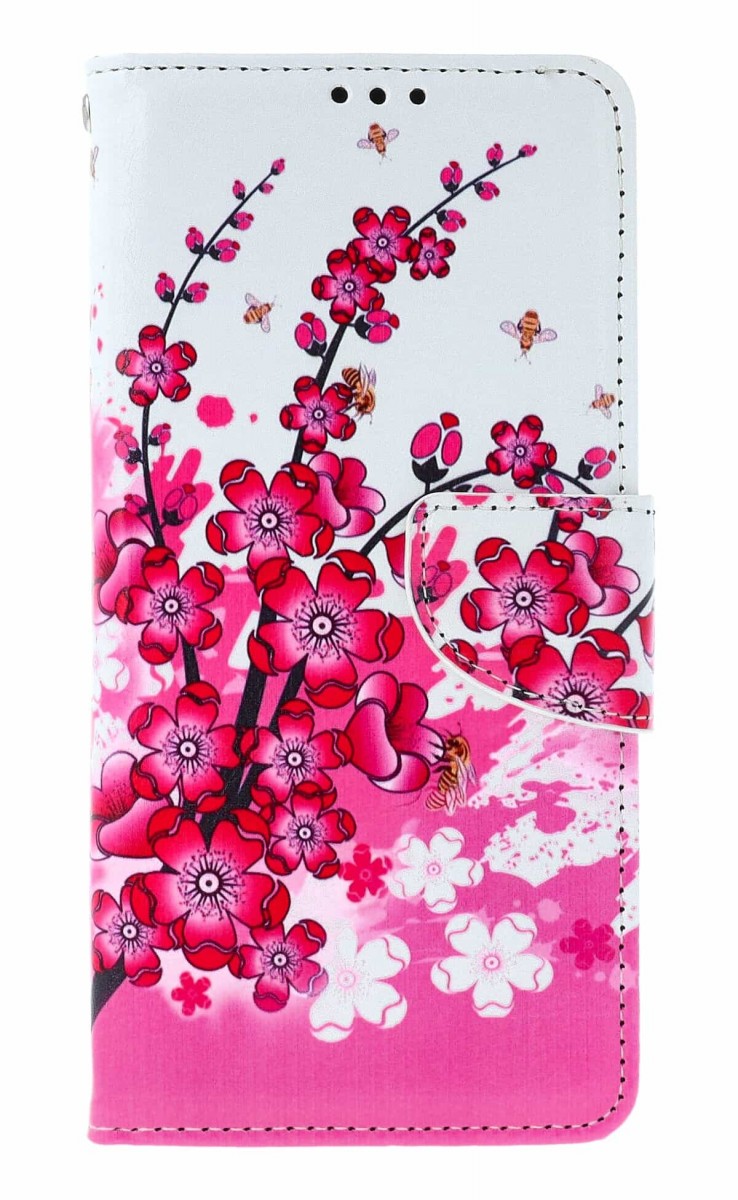 Knížkové pouzdro na Vivo V50 Lite Kytičky textil