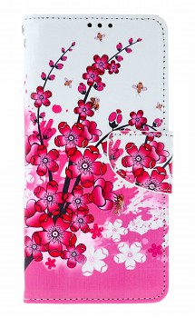 Knížkové pouzdro na Vivo V50 Lite Kytičky textil