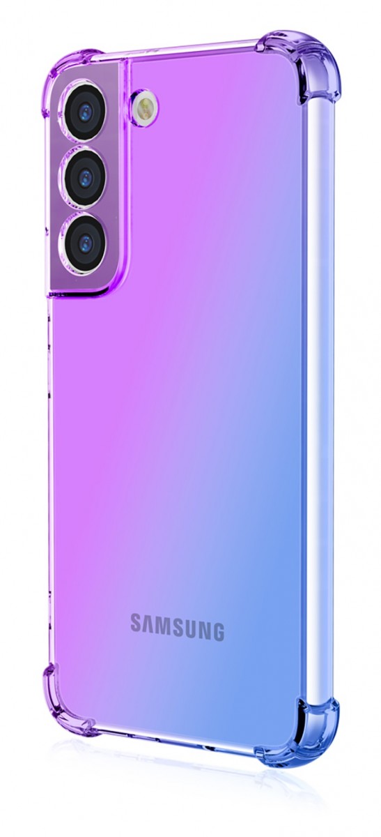 Levně Kryt TopQ Samsung S23 Shock duhový fialovo-modrý 110301 (pouzdro neboli obal na mobil Samsung S23)