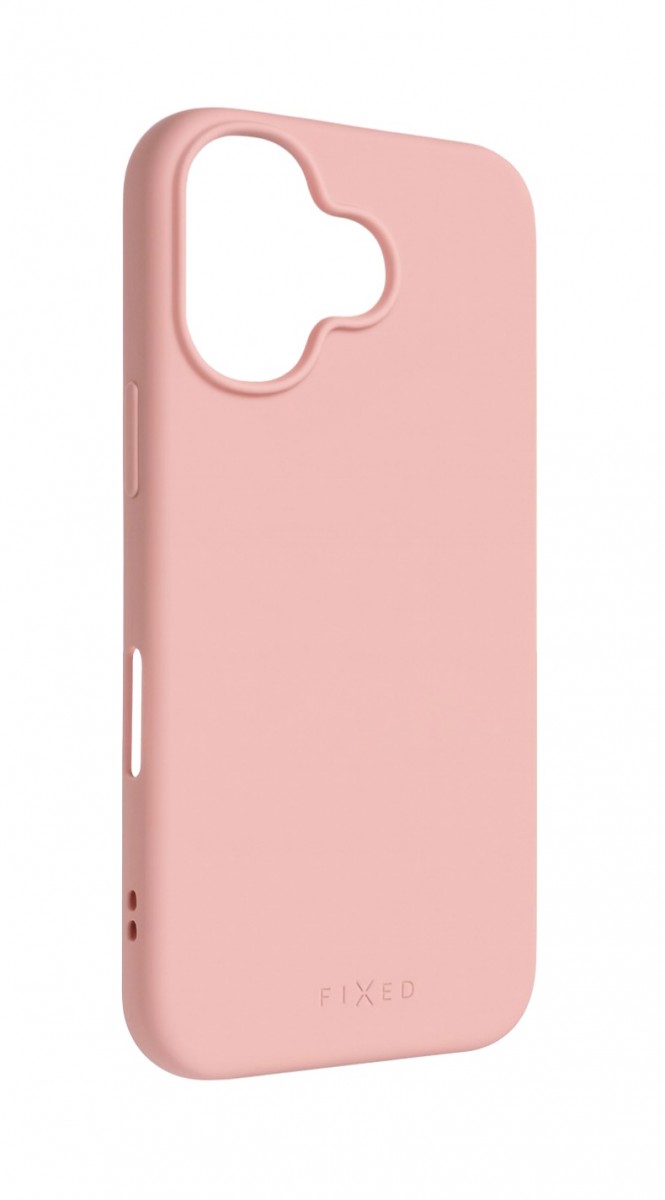 Zadní pogumovaný kryt FIXED Story pro Apple iPhone 17, růžový