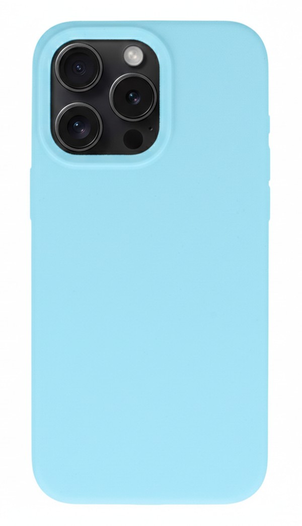 Levně Zadní kryt Silicone Lite na iPhone 16 Pro světle modrý