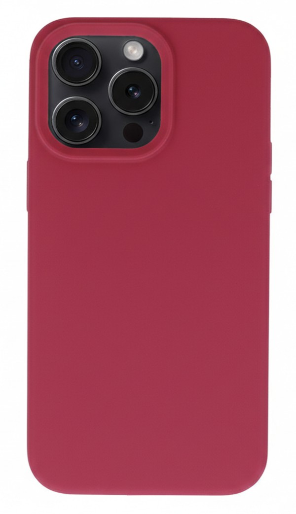 Levně Zadní kryt Silicone Lite na iPhone 16 Pro Max vínový