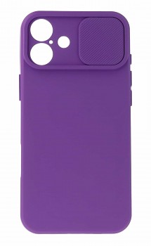 Zadní kryt Camshield Soft na iPhone 16 fialový