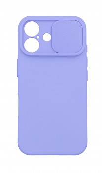 Zadní kryt Camshield Soft na iPhone 16 světle fialový
