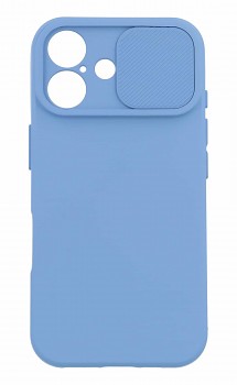 Zadní kryt Camshield Soft na iPhone 16 světle modrý