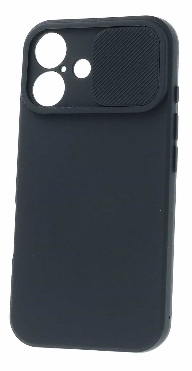 Levně Zadní kryt Camshield Soft na iPhone 16 Plus černý