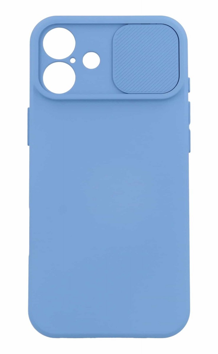 Zadní kryt Camshield Soft na iPhone 16 Plus světle modrý