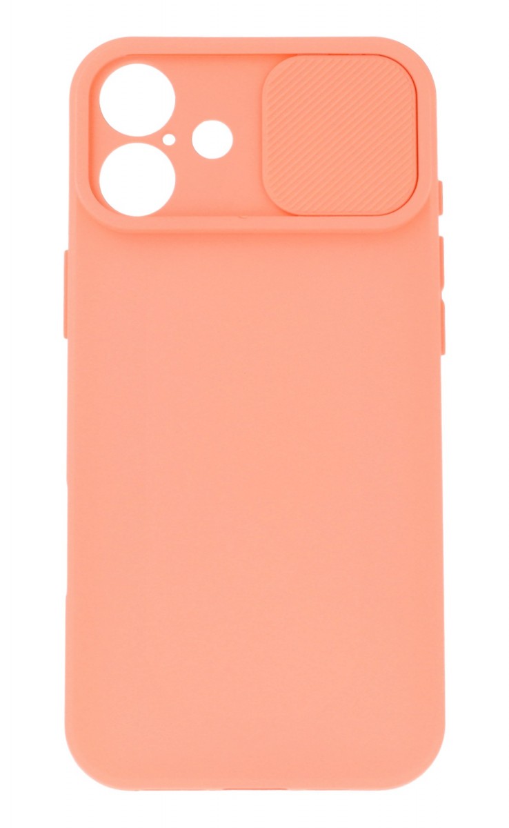 Levně Zadní kryt Camshield Soft na iPhone 16 Plus lososový
