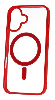 Zadní kryt Acrylic Color MagSafe pro iPhone 16 červený